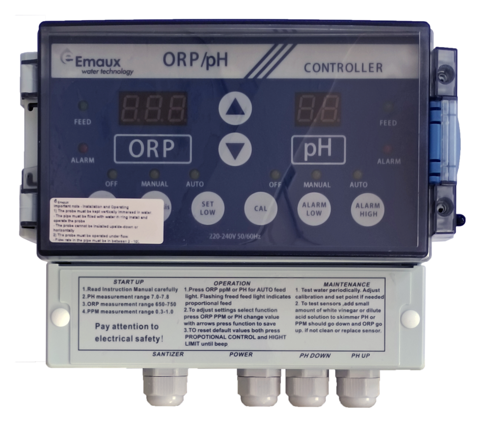 Emaux CTRL4 Dosing Controller WT500 Series Dual Parameter Water Quality Monitor 
